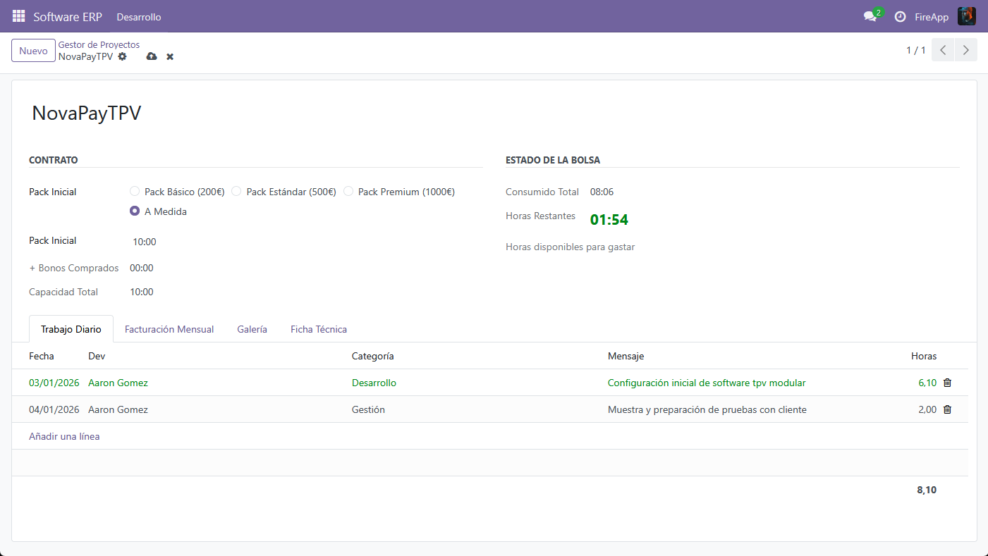nuevo proyecto