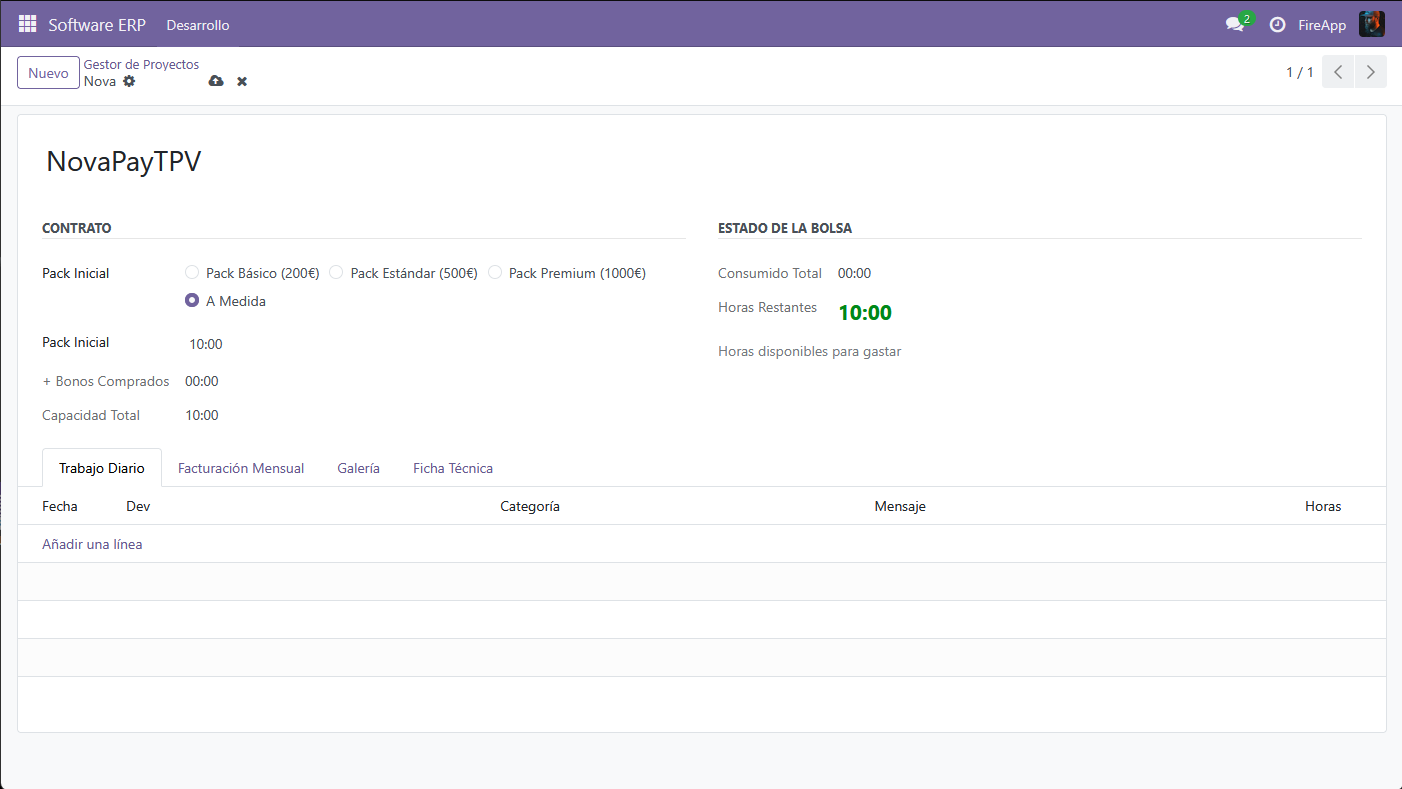 nuevo proyecto
